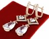 exklusive swarovski vergoldete ohrringe