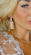 OHRRINGE GOLD LANGE ZIRKONIA HOCHZEIT HOCHZEIT