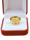 Ring 19,00 mm, goldener Edelstahl
