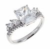 Goldring 18,60 mm. vergoldete Verlobung Xuping