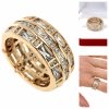 Goldring 18,60 mm. vergoldete Verlobung Xuping
