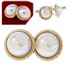 gold earrings made of stainless steel