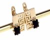 exclusive swarovski gold-plated earrings