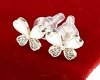 gold plated earrings with exclusive cubic zirconia