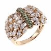 gold ring 18,60mm. gold-plated engagement xuping