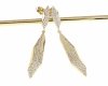 gold plated earrings with exclusive cubic zirconia