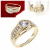 gold ring 18,60mm. gold-plated engagement xuping