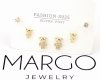 gold plated earrings with exclusive cubic zirconia