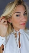 gold earrings made of stainless steel