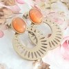 gold earrings made of stainless steel