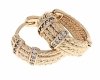 gold plated earrings with exclusive cubic zirconia