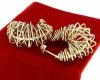gold earrings made of stainless steel
