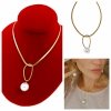 GOLD CHAIN NECKLACE celebrity STAINLESS STEEL