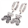 gold earrings made of stainless steel