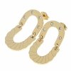 gold earrings made of stainless steel