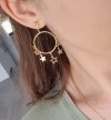 gold earrings made of stainless steel