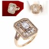 gold ring 18,60mm. gold-plated engagement xuping