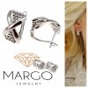 gold plated earrings with exclusive cubic zirconia