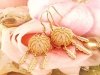 gold plated earrings with exclusive cubic zirconia