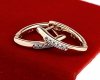 gold plated earrings with exclusive cubic zirconia
