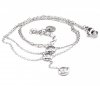 BRACELET, SILVER CELEBRITY STAINLESS STEEL