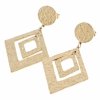 gold earrings made of stainless steel
