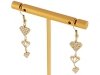 gold earrings made of stainless steel