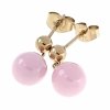 gold earrings made of stainless steel