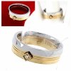 ring 19,00mm gold stainless steel