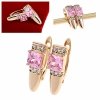 exclusive swarovski gold-plated earrings