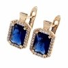 exclusive swarovski gold-plated earrings