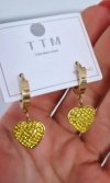 gold earrings made of stainless steel
