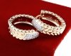 exclusive swarovski gold-plated earrings