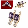 exclusive swarovski gold-plated earrings