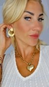 gold earrings made of stainless steel