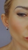 gold plated earrings with exclusive cubic zirconia