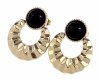 gold earrings made of stainless steel