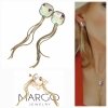 gold earrings made of stainless steel