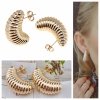 gold plated earrings with exclusive cubic zirconia
