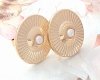 gold plated earrings with exclusive cubic zirconia