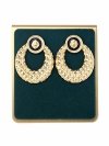 gold earrings made of stainless steel