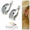 gold plated earrings with exclusive cubic zirconia