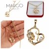 gold pendant 18k shiny xuping