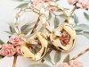 gold plated earrings with exclusive cubic zirconia