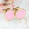 gold earrings made of stainless steel