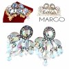 gold plated earrings with exclusive cubic zirconia