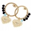 gold earrings made of stainless steel