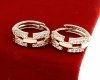 exclusive swarovski gold-plated earrings