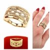 gold ring 18,60mm. gold-plated engagement xuping