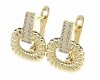 gold plated earrings with exclusive cubic zirconia